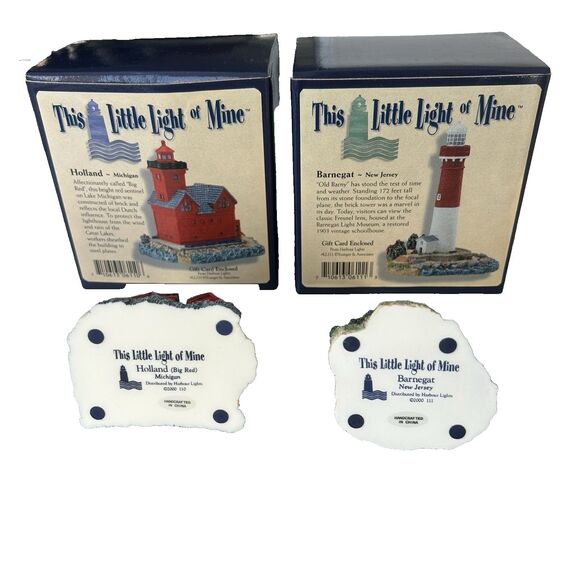 Harbour Lights This Little Light Of Mine HOLLAND MICHIGAN & BARNEGAT NEW JERSEY - Picture 7 of 7